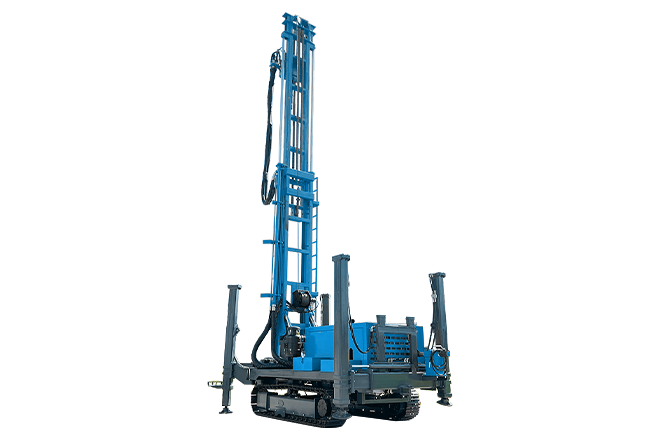 Crawler water well drilling rig